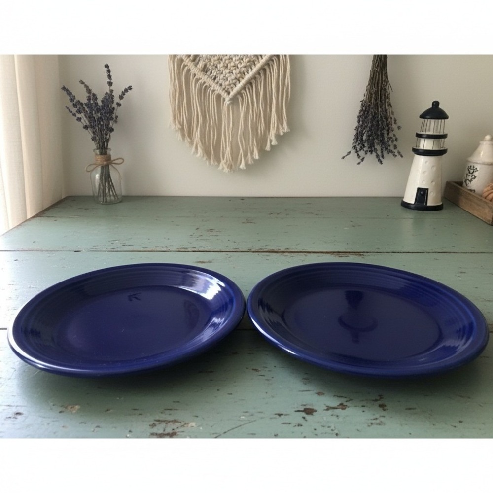 Fiestaware Fiesta Ware Blue Cobalt Salad Plates Set of 2 *